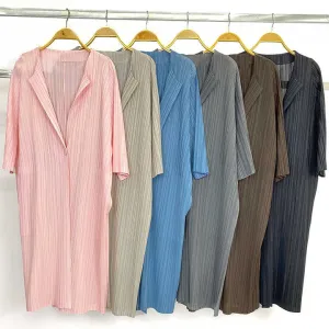 جاكيت مياكي مطوي-Miyake pleated jacket
