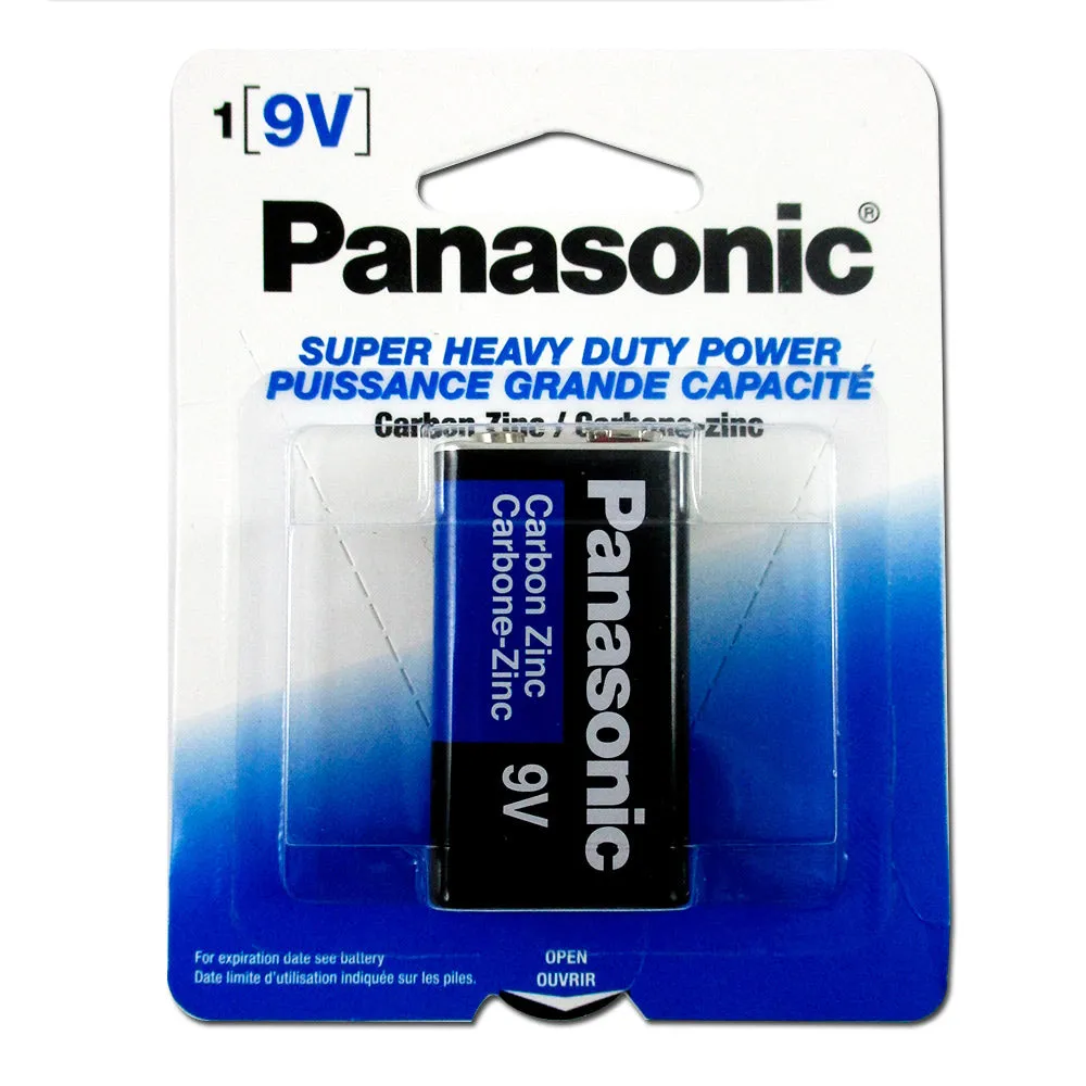 6 PC Panasonic 9 Volts 9V Battery Batteries Super Heavy Duty Zinc Carbon New