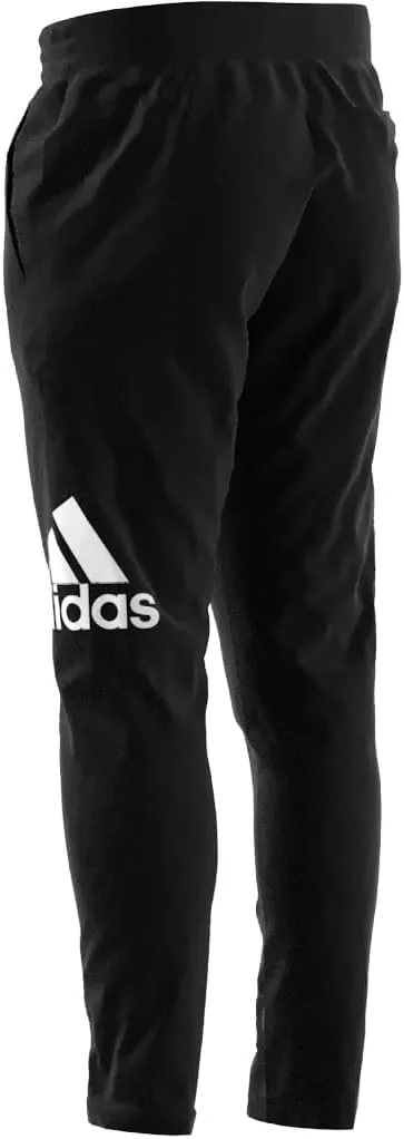 adidas Mens Essential Logo Tapered Badge Sweatpants Training Casual - Black