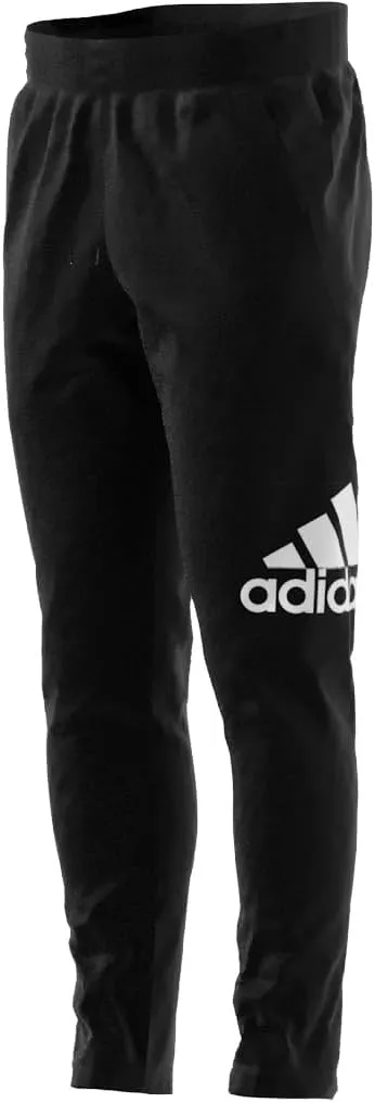 adidas Mens Essential Logo Tapered Badge Sweatpants Training Casual - Black