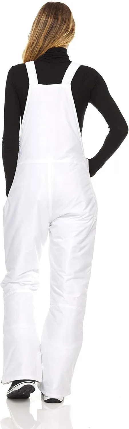 Arctic Quest Womens Ski Snow Bibs Pants Insulated Water Resistant Overalls Snowboarding Winter Waterproof Pants Women