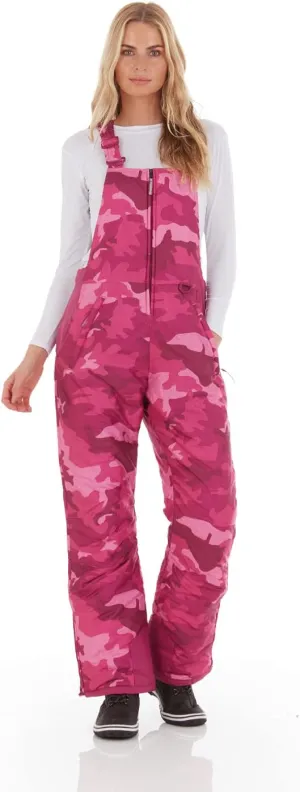 Arctic Quest Womens Ski Snow Bibs Pants Insulated Water Resistant Overalls Snowboarding Winter Waterproof Pants Women