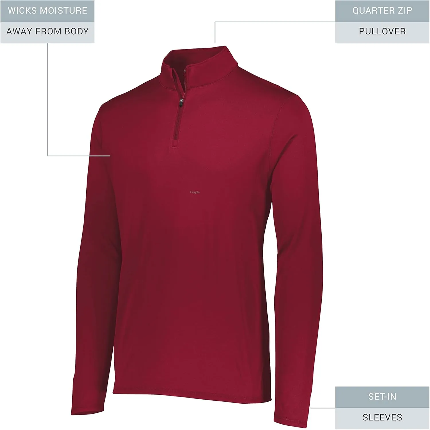 Augusta Sportswear Men's Attain Light Weight Wicking Knit 1/4 Zip Pullover - Athletic Performance and Comfort Wear