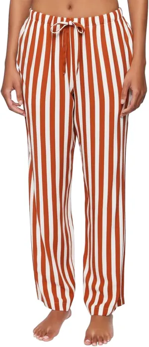 Awoscut Womens Wide Leg Striped Plaid Pants Casual Work Office Trouser High Waist Long Trousers Sweatpants Bottom Streetwear
