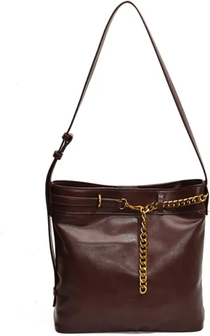 Bags for Women Simple Chain Underarm Bag Women's Commuting Trendy Versatile Tote Bag Shoulder Crossbody Bag(Angorared)