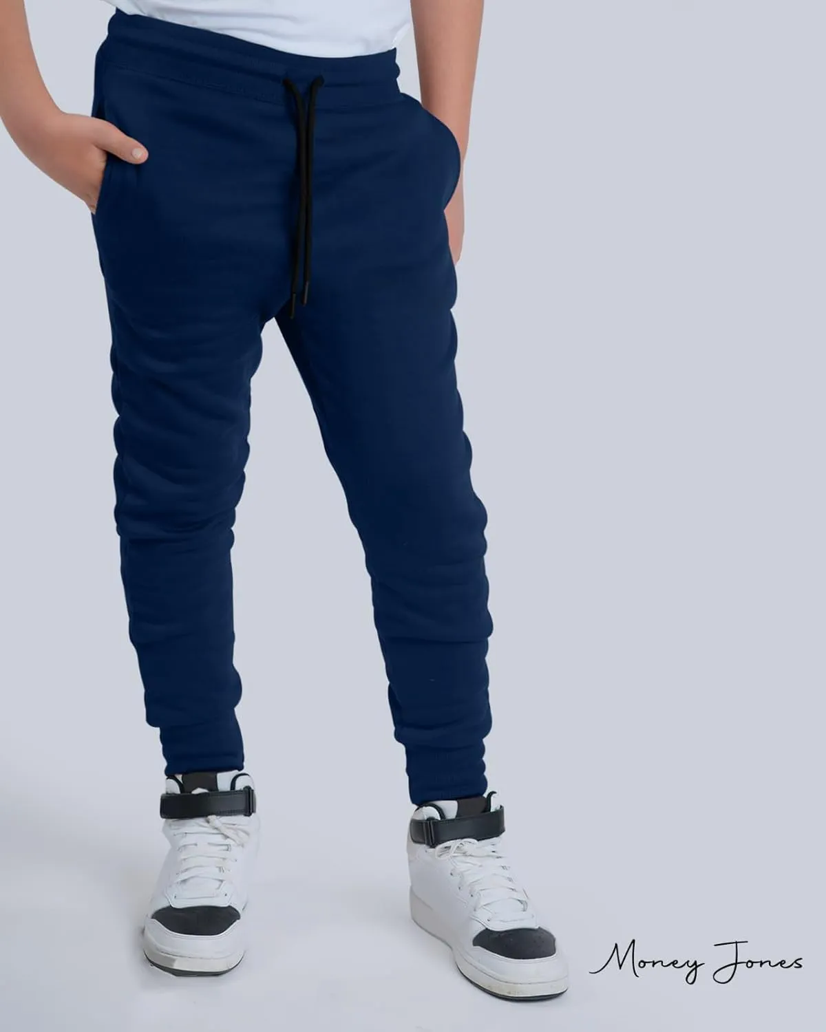 Boys Sweatpants 3Pack - Fleece Joggers, Drawstring & Pockets, Slim Fit - Order 1 Size Up for Relax Fit