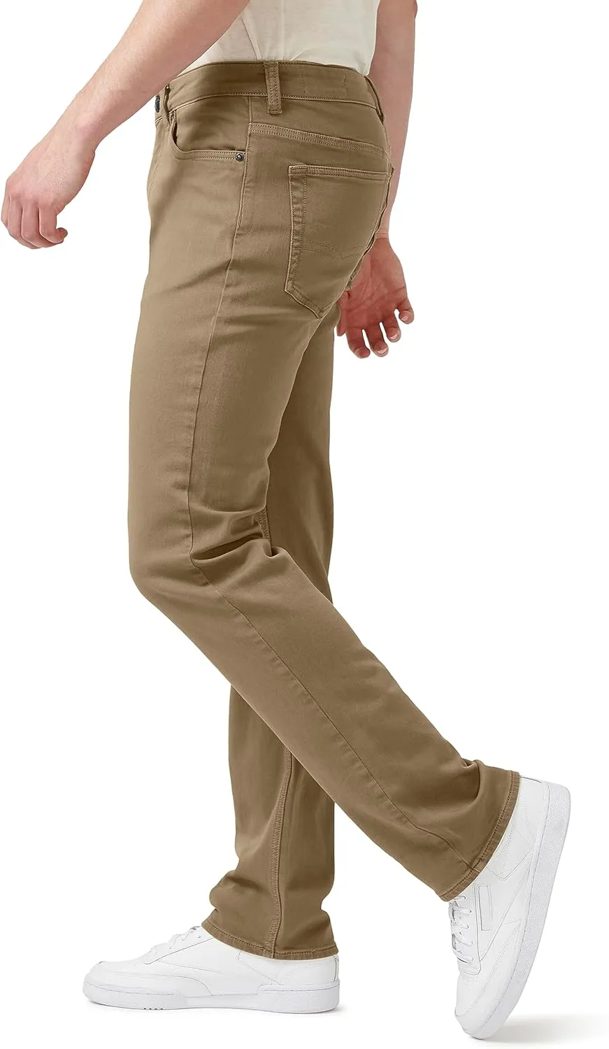 Buffalo David Bitton Men's Non-Denim Straight Leg Six French Terry Pants with Cotton Blend Stretch
