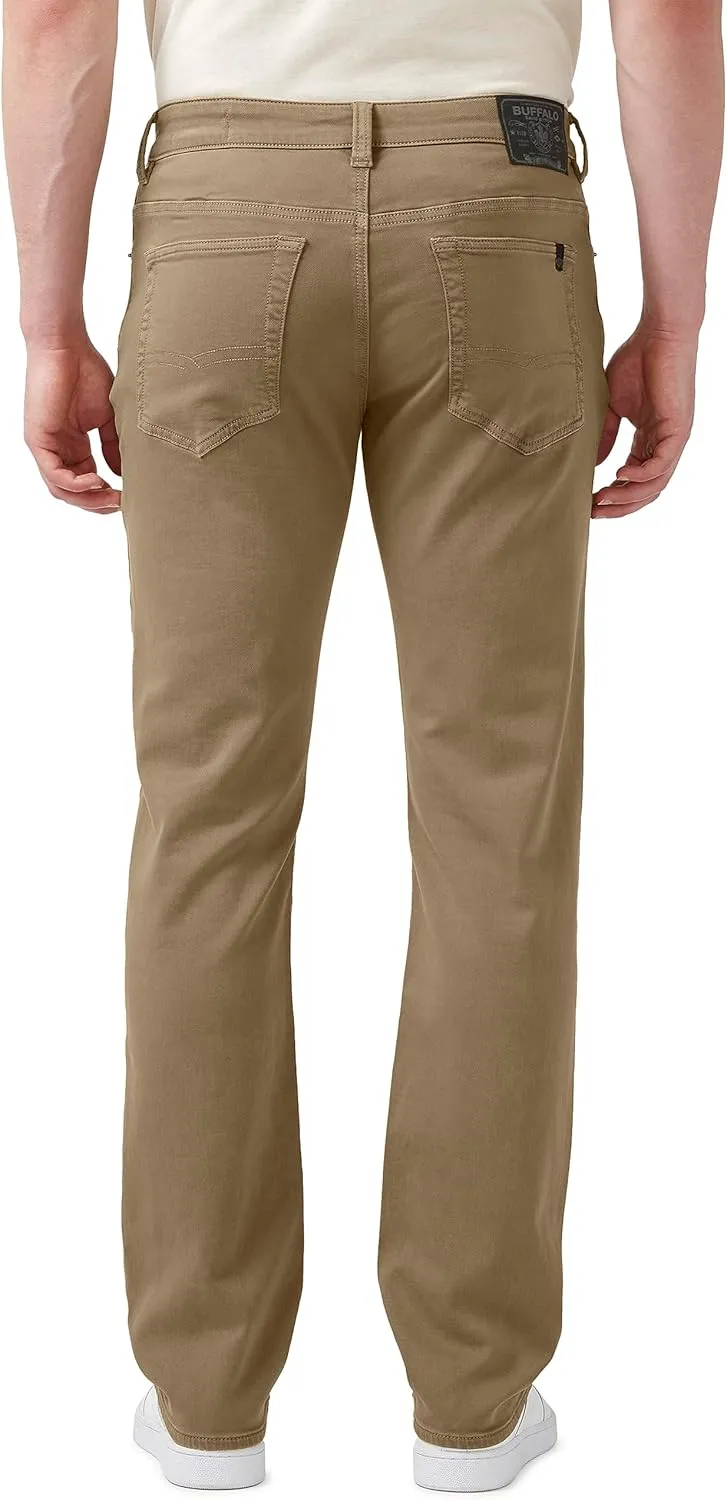 Buffalo David Bitton Men's Non-Denim Straight Leg Six French Terry Pants with Cotton Blend Stretch
