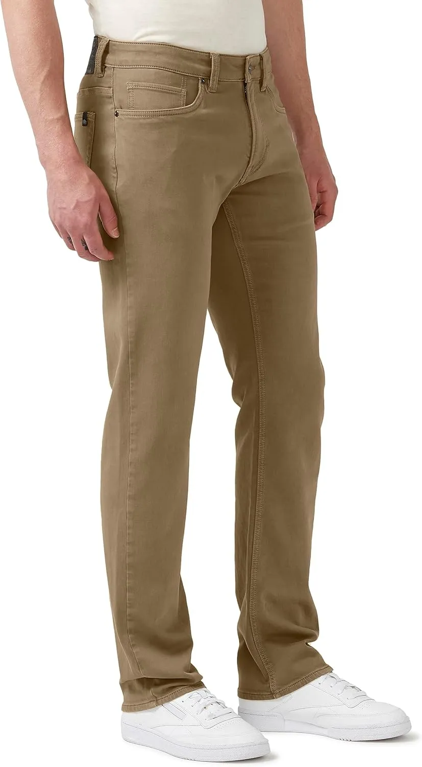 Buffalo David Bitton Men's Non-Denim Straight Leg Six French Terry Pants with Cotton Blend Stretch