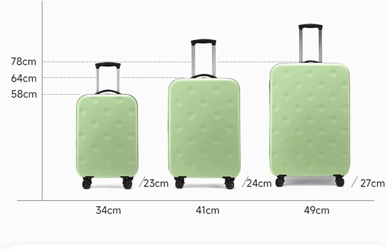 Carry On Luggage Expandable Luggage Foldable Luggage Carry on Luggage Comfort Handle Luggage Suitcase Spinner Wheels Trolley Luggage Lightweight
