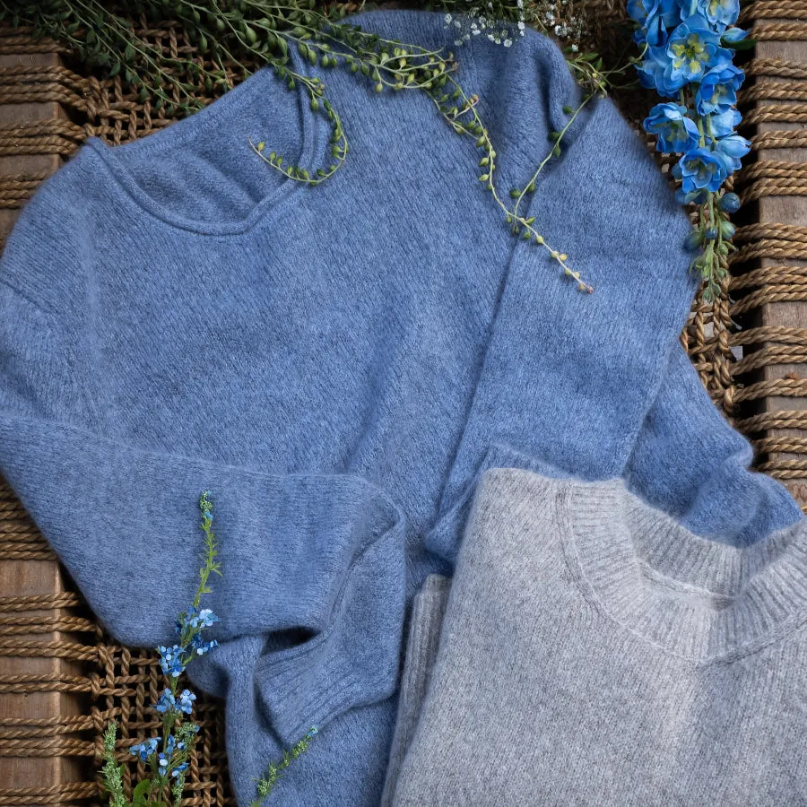 Cloud cashmere sweater (Women) - Atlantic
