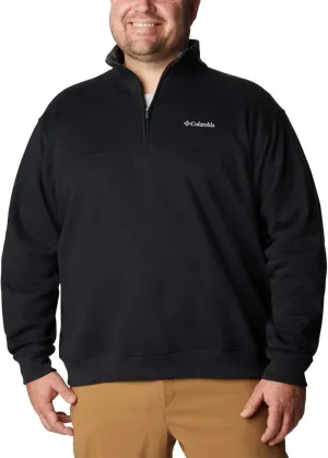 Columbia Mens Hart Mountain II Half Zip Fleece Jacket, Black, 4X