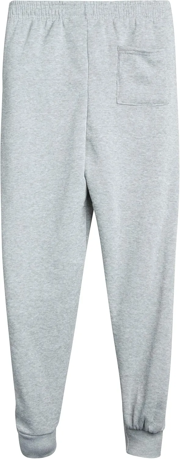 Coney Island Boys Sweatpants - 4 Pack Athletic Performance Soft Fleece Active Joggers for Boys with Side Pockets (Size: 4-16)