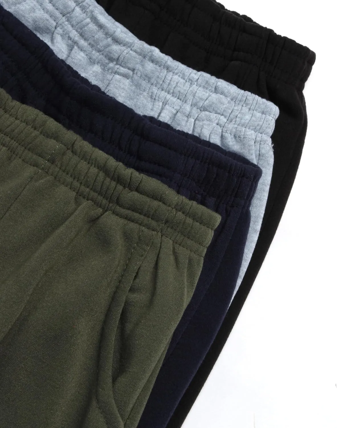 Coney Island Boys Sweatpants - 4 Pack Athletic Performance Soft Fleece Active Joggers for Boys with Side Pockets (Size: 4-16)