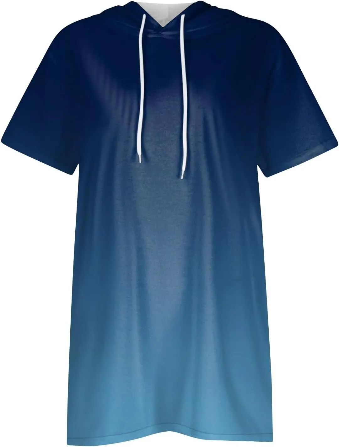 COTECRAM Womens Summer Oversized Hoodies Short Sleeve Casual Shirts Fashion Tunic Tops Lightweight Pullover with Pockets