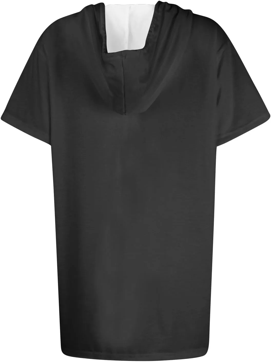 COTECRAM Womens Summer Oversized Hoodies Short Sleeve Casual Shirts Fashion Tunic Tops Lightweight Pullover with Pockets