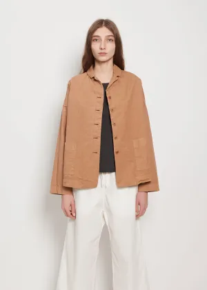 Cotton Canvas Loose Blazer — Pottery