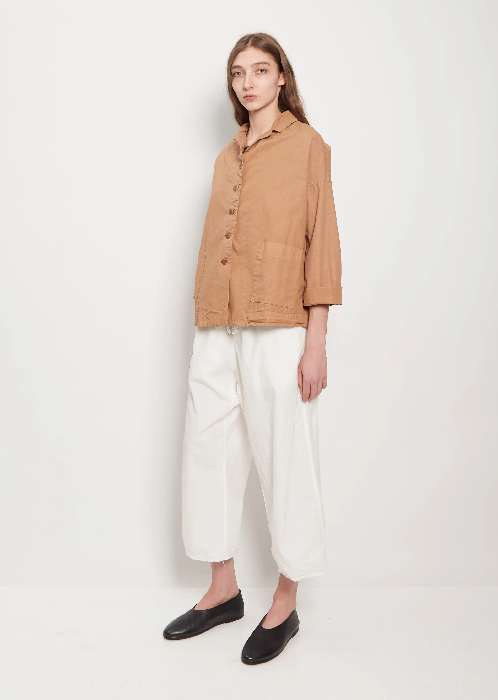 Cotton Canvas Loose Blazer — Pottery