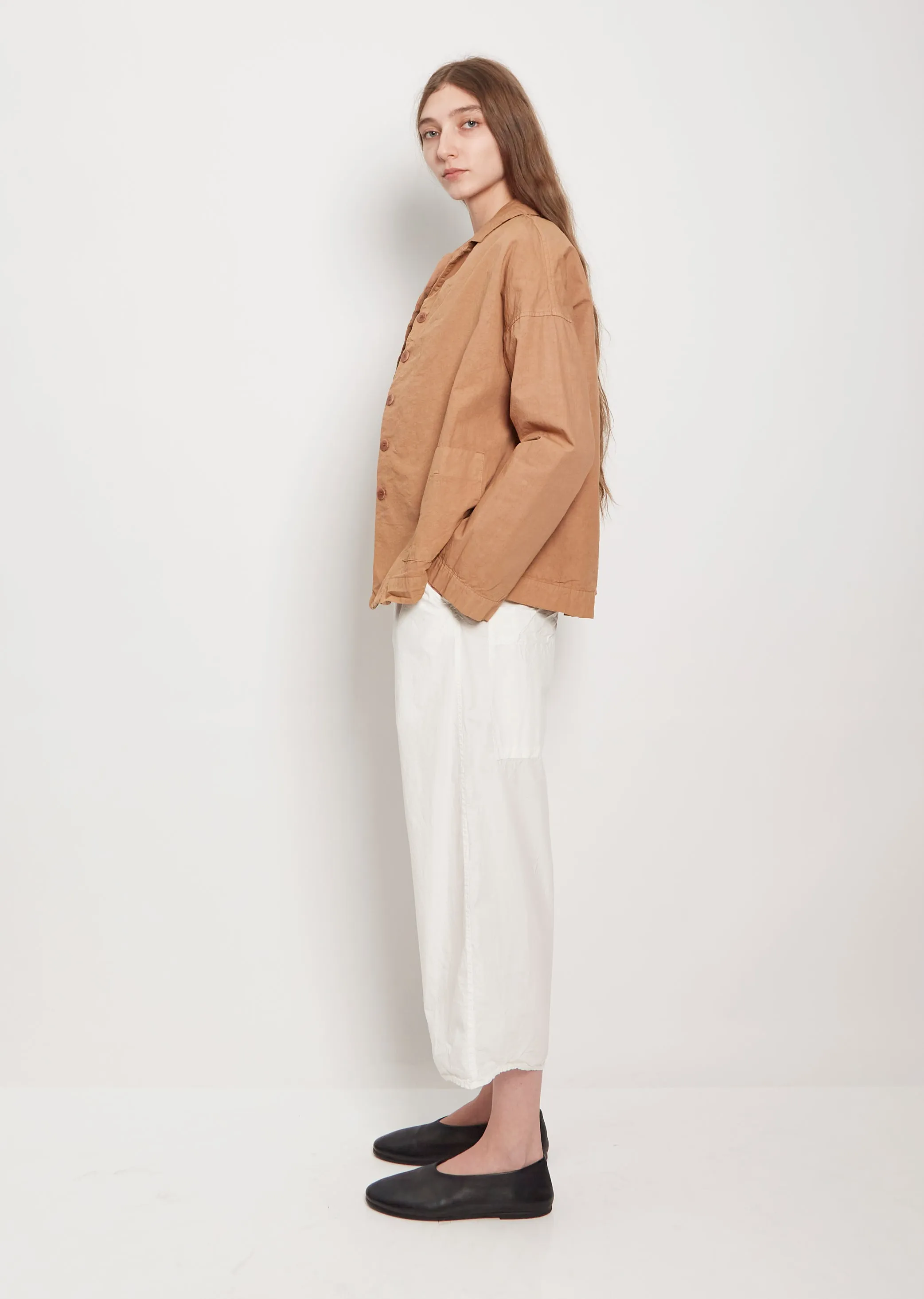 Cotton Canvas Loose Blazer — Pottery