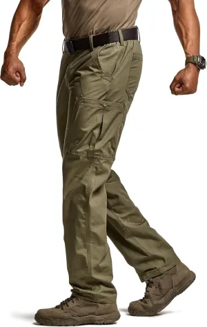 CQR Men's Military Cargo Pants, Water Resistant Ripstop Army Combat Tactical Pants, Outdoor Hunting Hiking EDC Work Pants