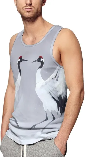 Crane Mens Tank Top Undershirt Sleeveless Gym Vest Workout T-Shirts