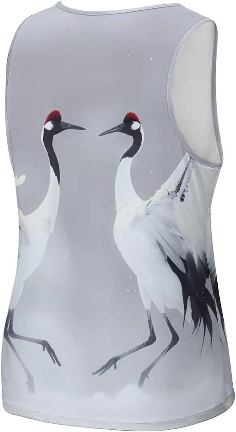Crane Mens Tank Top Undershirt Sleeveless Gym Vest Workout T-Shirts