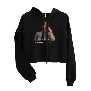 Criminal Minds Spencer Reid Actually... Women's Fleece Crop Hooded Sweatshirt