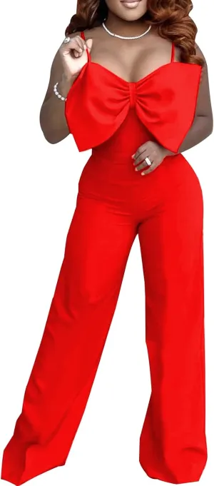 CuteCherry Women's Jumpsuits Elegant Sleeveless Sexy Straight Long Pants Business Rompers In Summer
