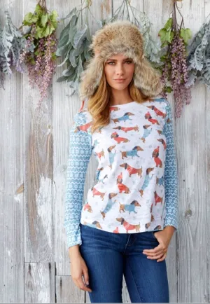 Dapper Mint (22104) ~ Thermal Long Sleeve Crew Shirt