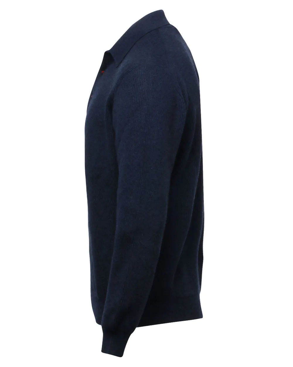 Dark Blue Ribbed Sweater