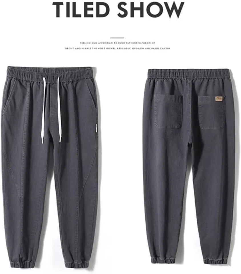 Deepsko Men's Harem Pants Hip Hop Loose Jogging Sweatpants
