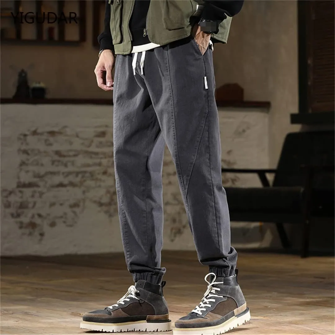 Deepsko Men's Harem Pants Hip Hop Loose Jogging Sweatpants