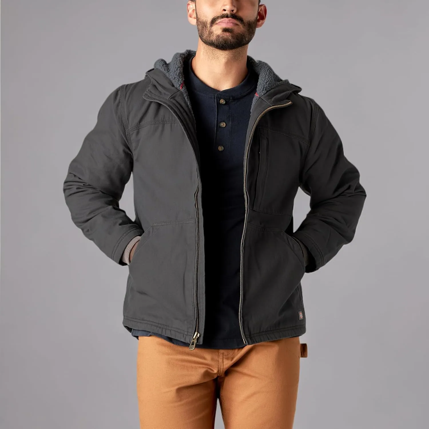 Dickies mens Duck Canvas High Pile Fleece Lined Jacket