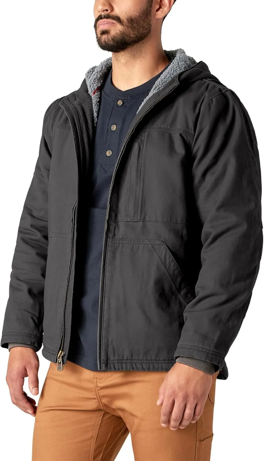 Dickies mens Duck Canvas High Pile Fleece Lined Jacket