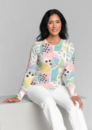 Domino Pastel (14308) ~ Thermal Long Sleeve Crew Shirt