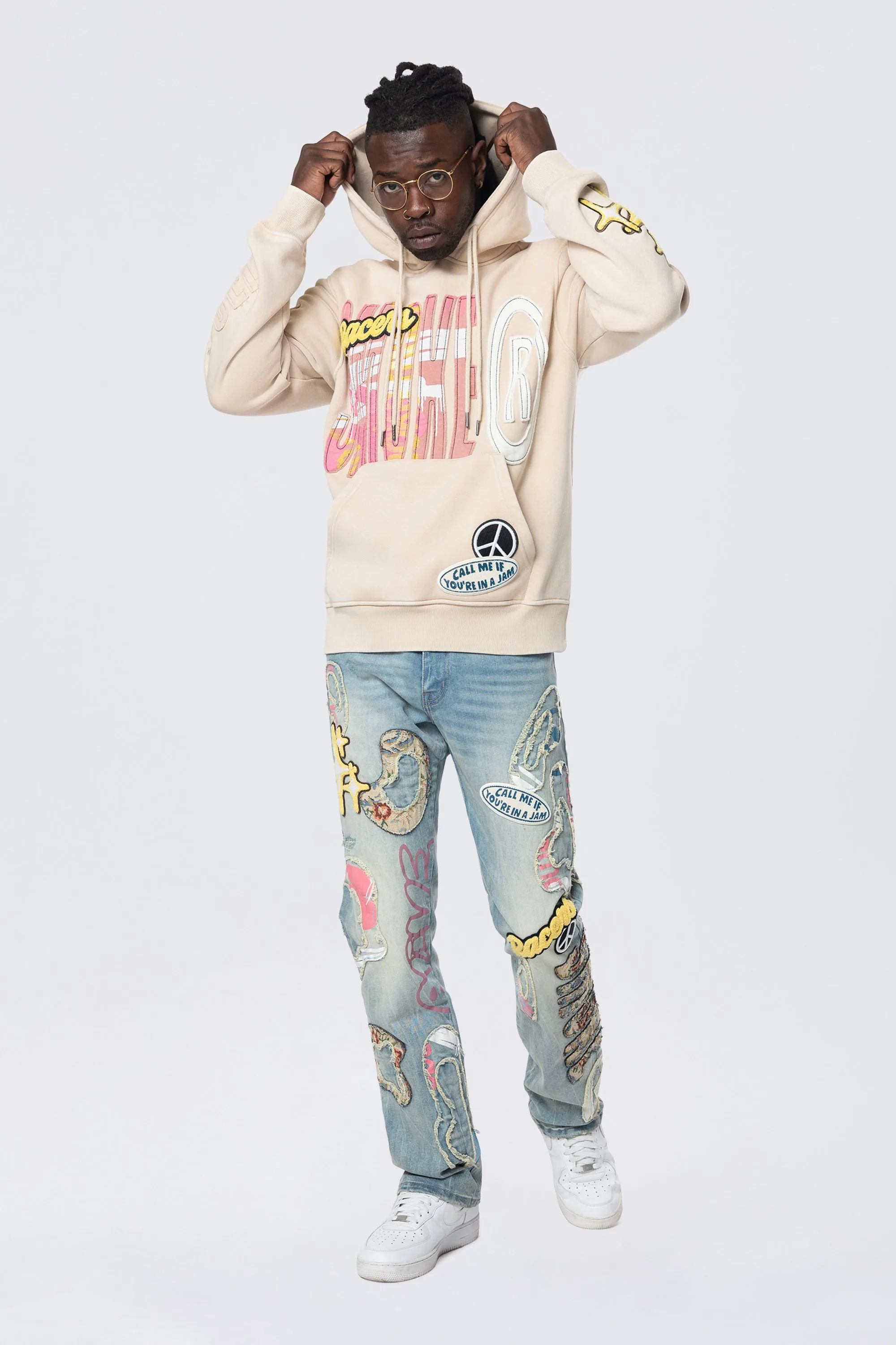 Doodle Hoodie - Clay