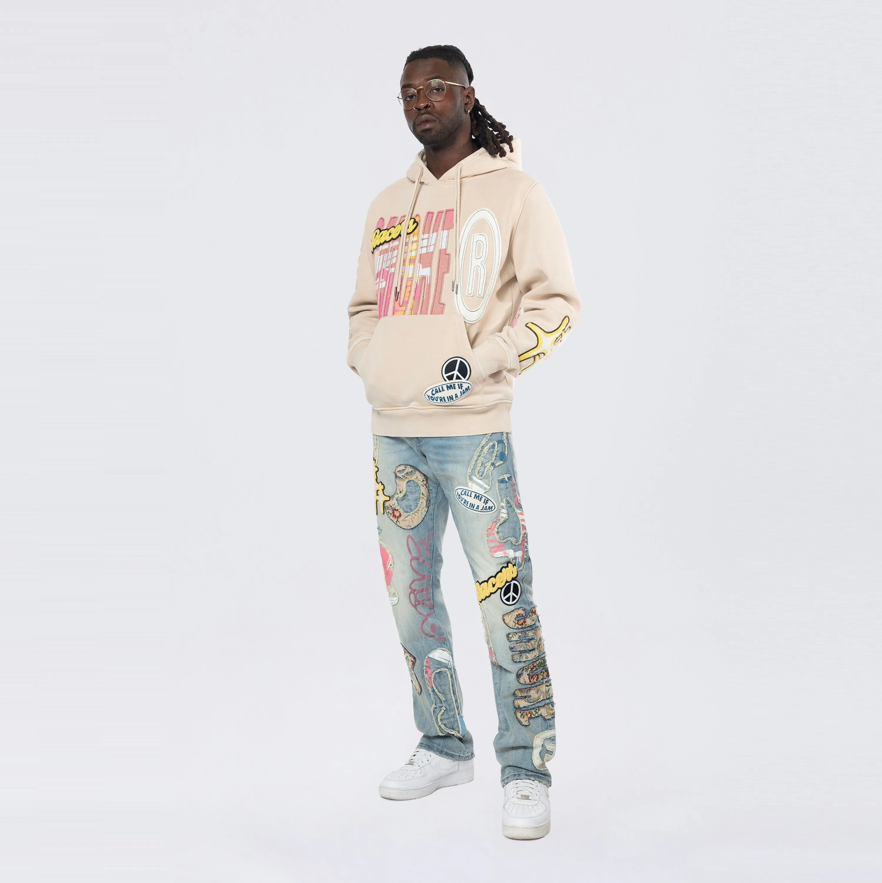 Doodle Hoodie - Clay