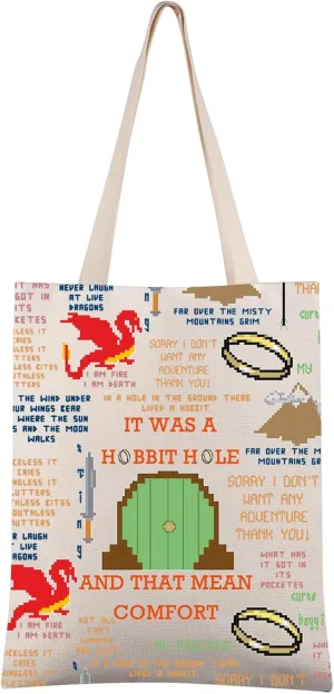FEELMEM H Movie Inspired Gift It Was a H Hole And That Comfort Tote Bag Movie Fans Shopping Bag
