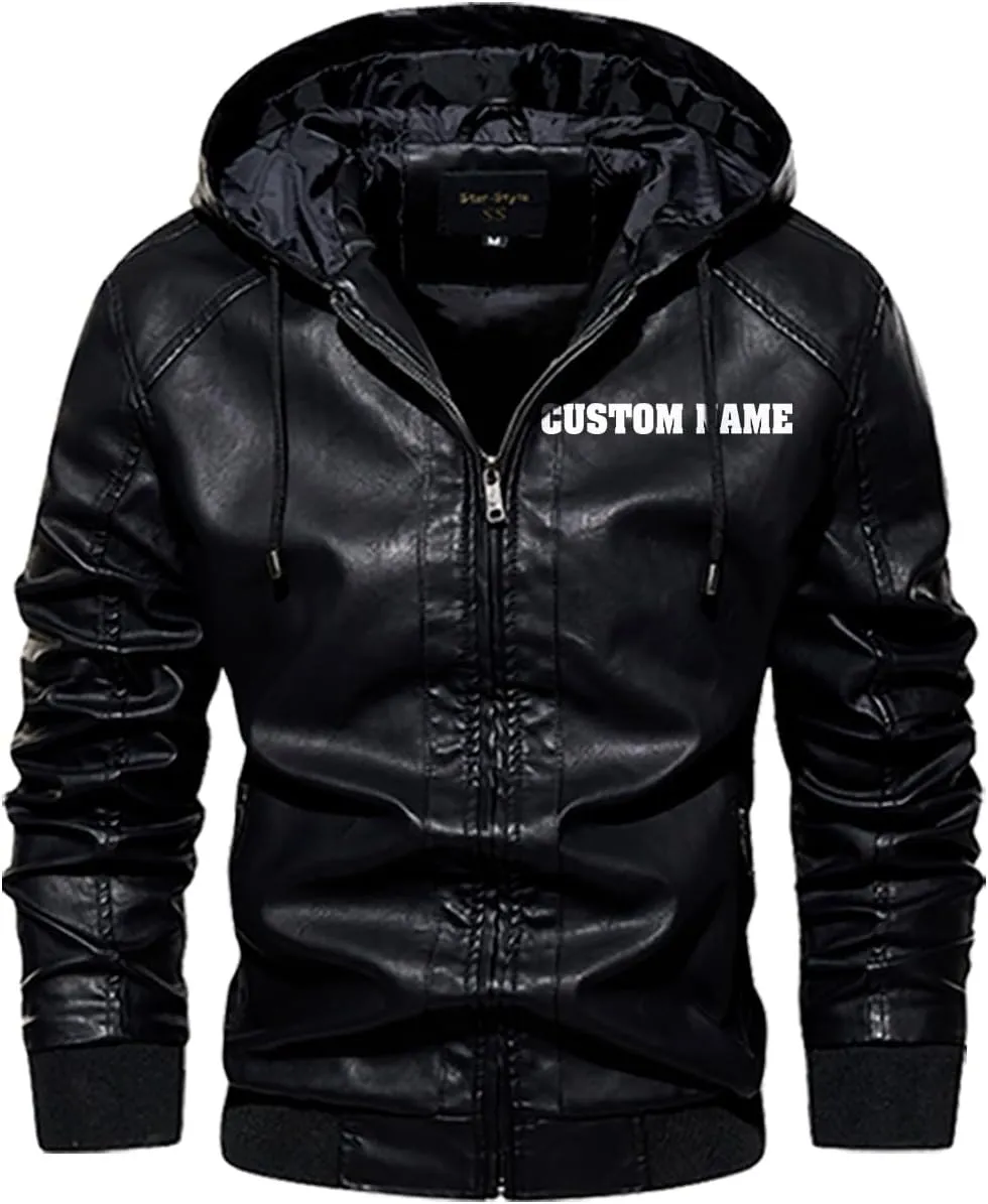 Fenrir Wolf Viking Norse Norsemen Odins Wolf on Men Personalized Men PU Leather Vest Jacket Coat Motorcycle