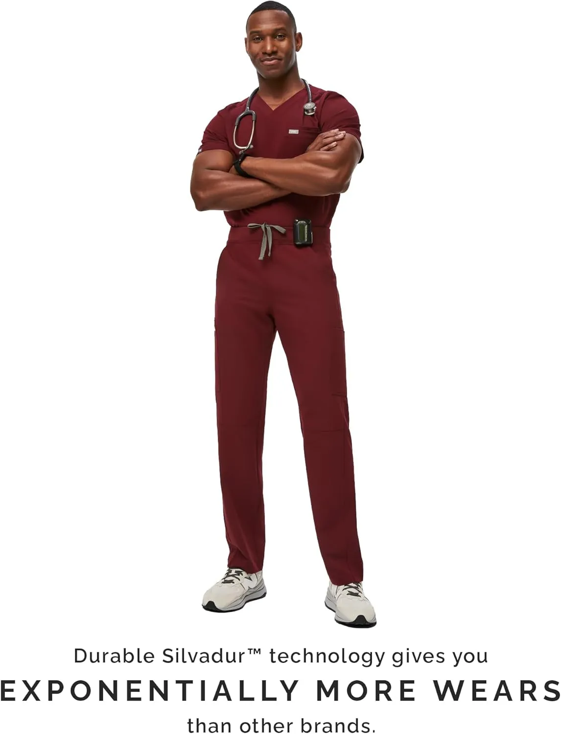 FIGS Axim Cargo Scrub Pants for Men  Classic Fit, Straight Leg, 7 Pockets, 4-Way Stretch, Anti-Wrinkle Mens Scrub Pants