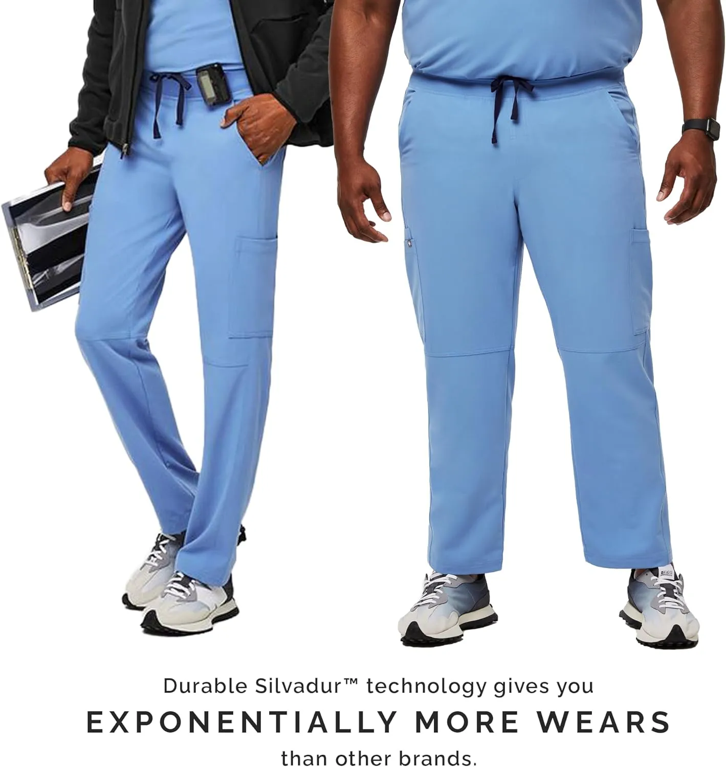 FIGS Axim Cargo Scrub Pants for Men  Classic Fit, Straight Leg, 7 Pockets, 4-Way Stretch, Anti-Wrinkle Mens Scrub Pants