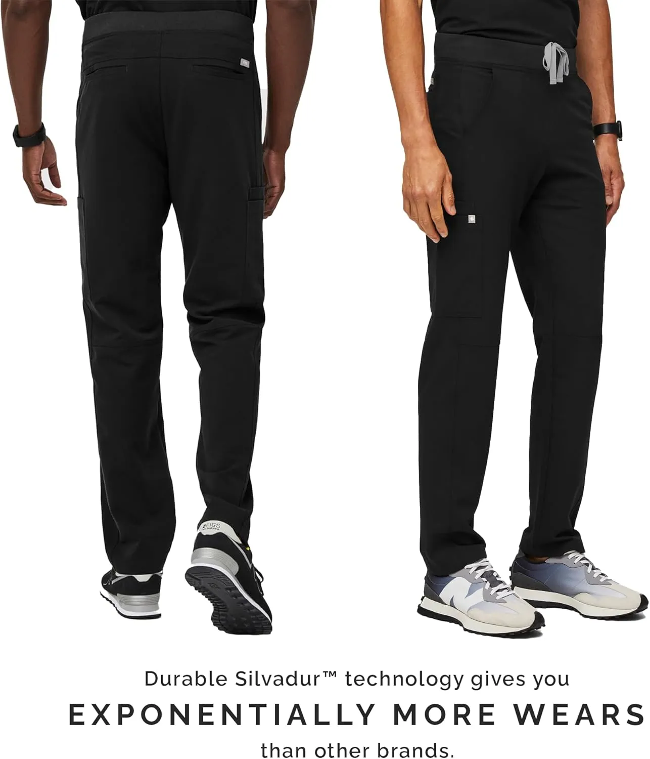 FIGS Axim Cargo Scrub Pants for Men  Classic Fit, Straight Leg, 7 Pockets, 4-Way Stretch, Anti-Wrinkle Mens Scrub Pants