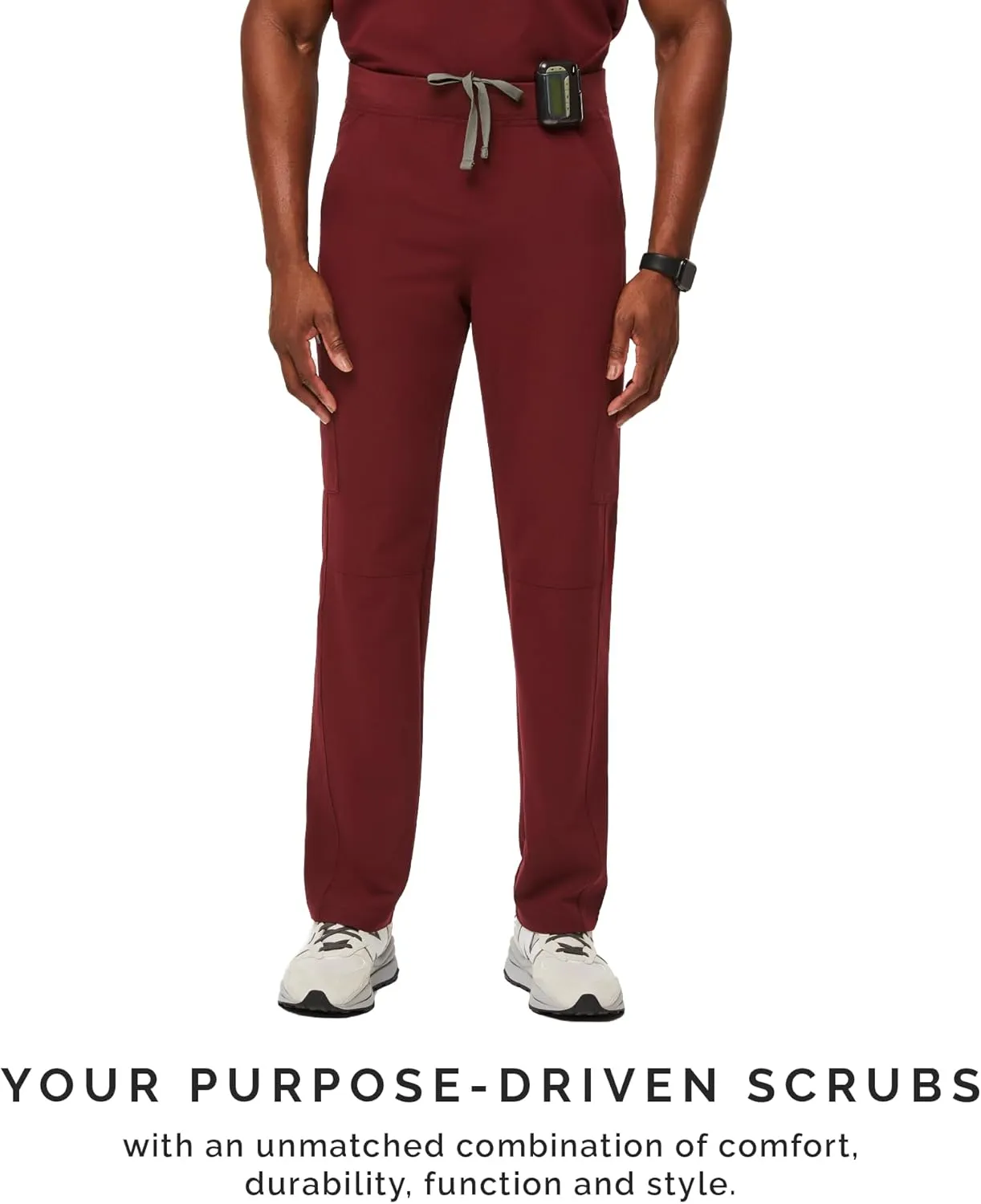 FIGS Axim Cargo Scrub Pants for Men  Classic Fit, Straight Leg, 7 Pockets, 4-Way Stretch, Anti-Wrinkle Mens Scrub Pants