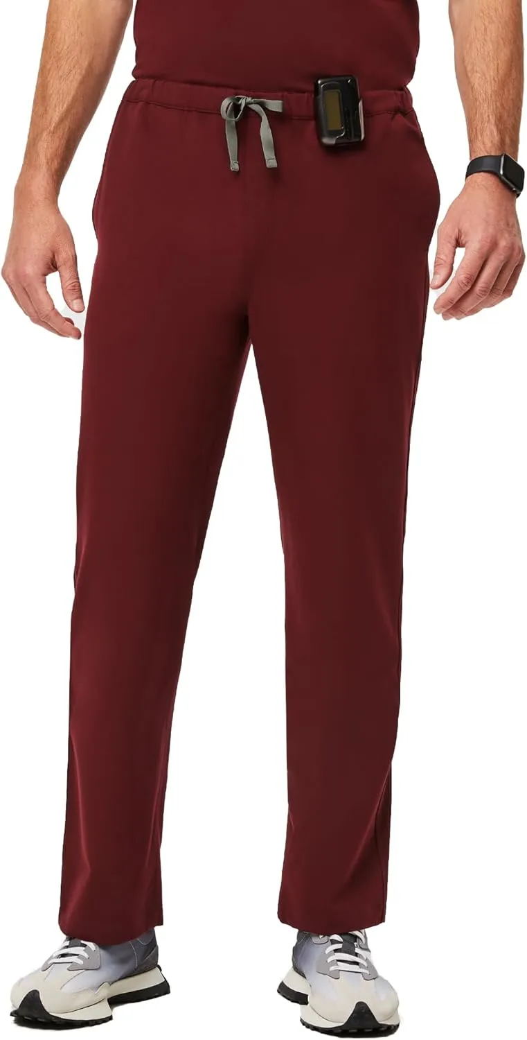 FIGS Pisco Basic Scrub Pants for Men  Structured Fit, Straight Leg, 4 Pockets, Anti-Wrinkle Mens Scrub Pants
