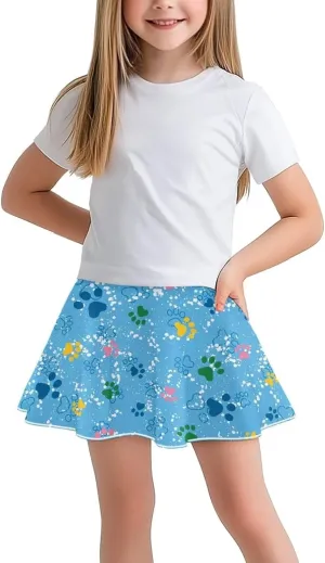 Girls Athletic Tennis Skirt with Pockets Casual Cute High Waisted Skort for Summer 5-14 Years