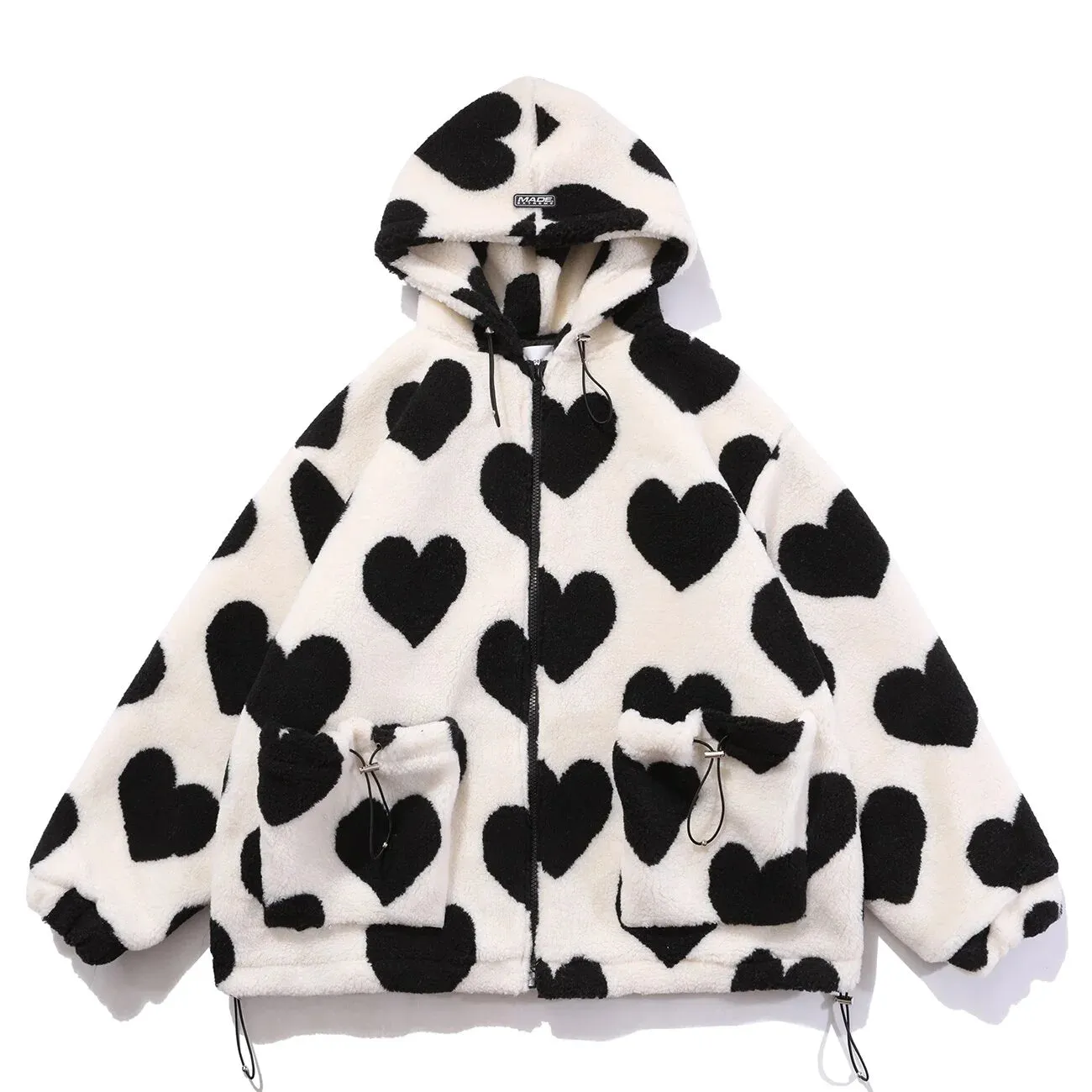 Harajuku Streetwear "Heart" Winter Jacket