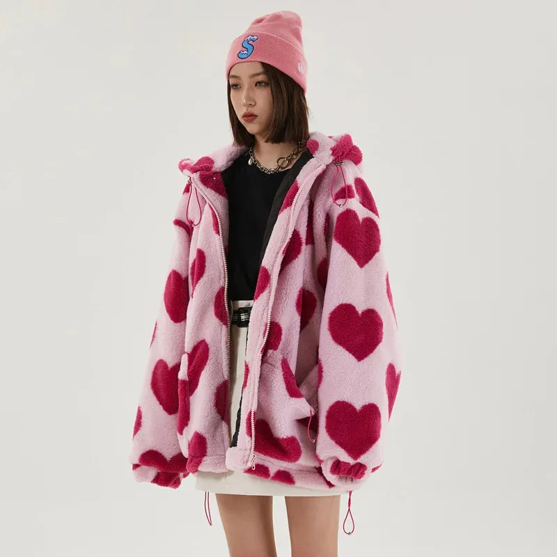 Harajuku Streetwear "Heart" Winter Jacket