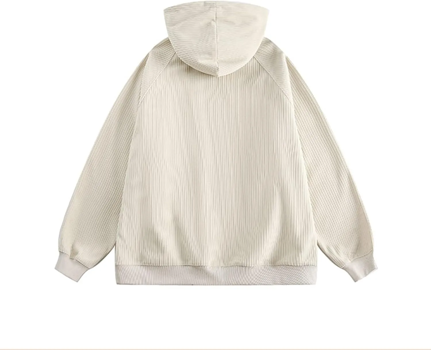 hlysgo Corduroy Hoodies for Men Women, Oversized Sweatshirt with Pocket Casual Thicken Hoodies Pullover Fall Winter Clothes