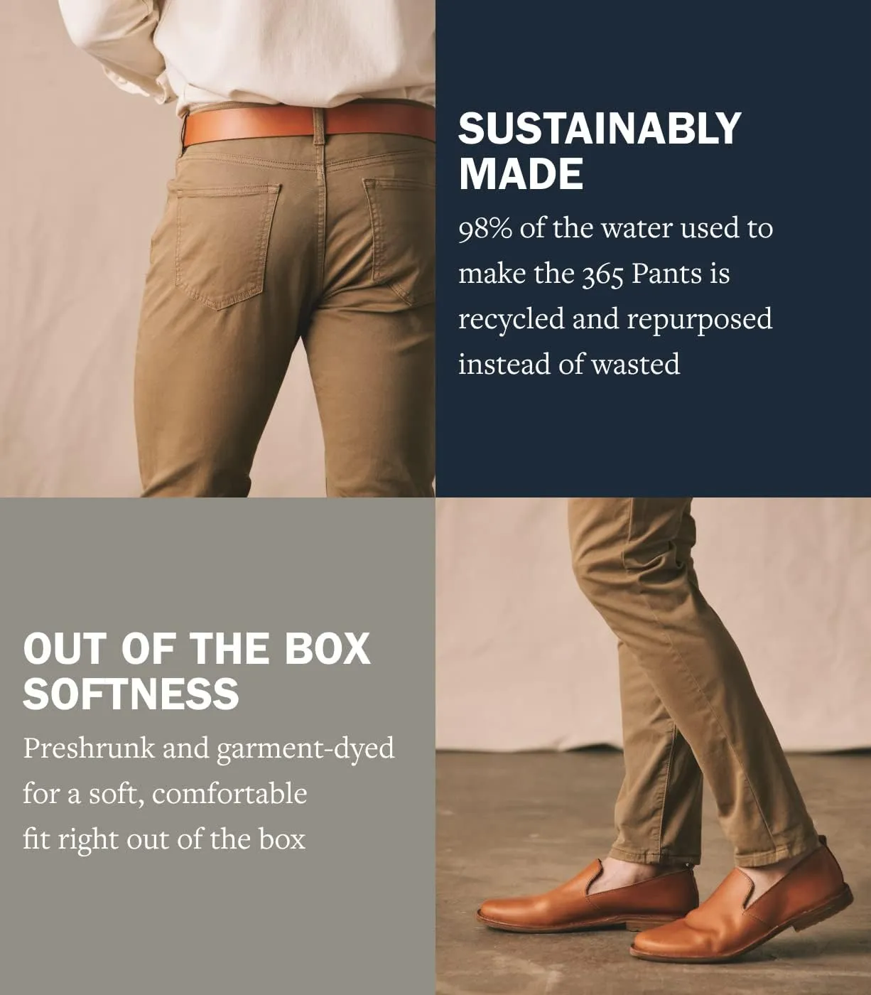 Huckberry Flint and Tinder Men's 365 Pant, Stretch Comfort, 5-Pocket Mens Pant