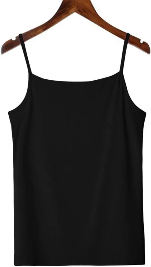 JSEIAJB Versatile Camisole Tank Top for Women's Slim Fit Elastic Bottom